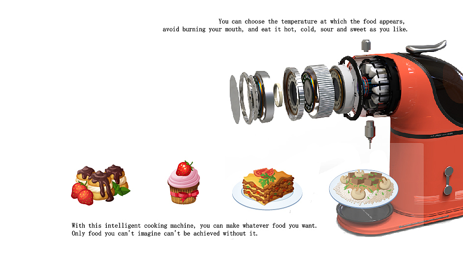 3D intelligent food printer，