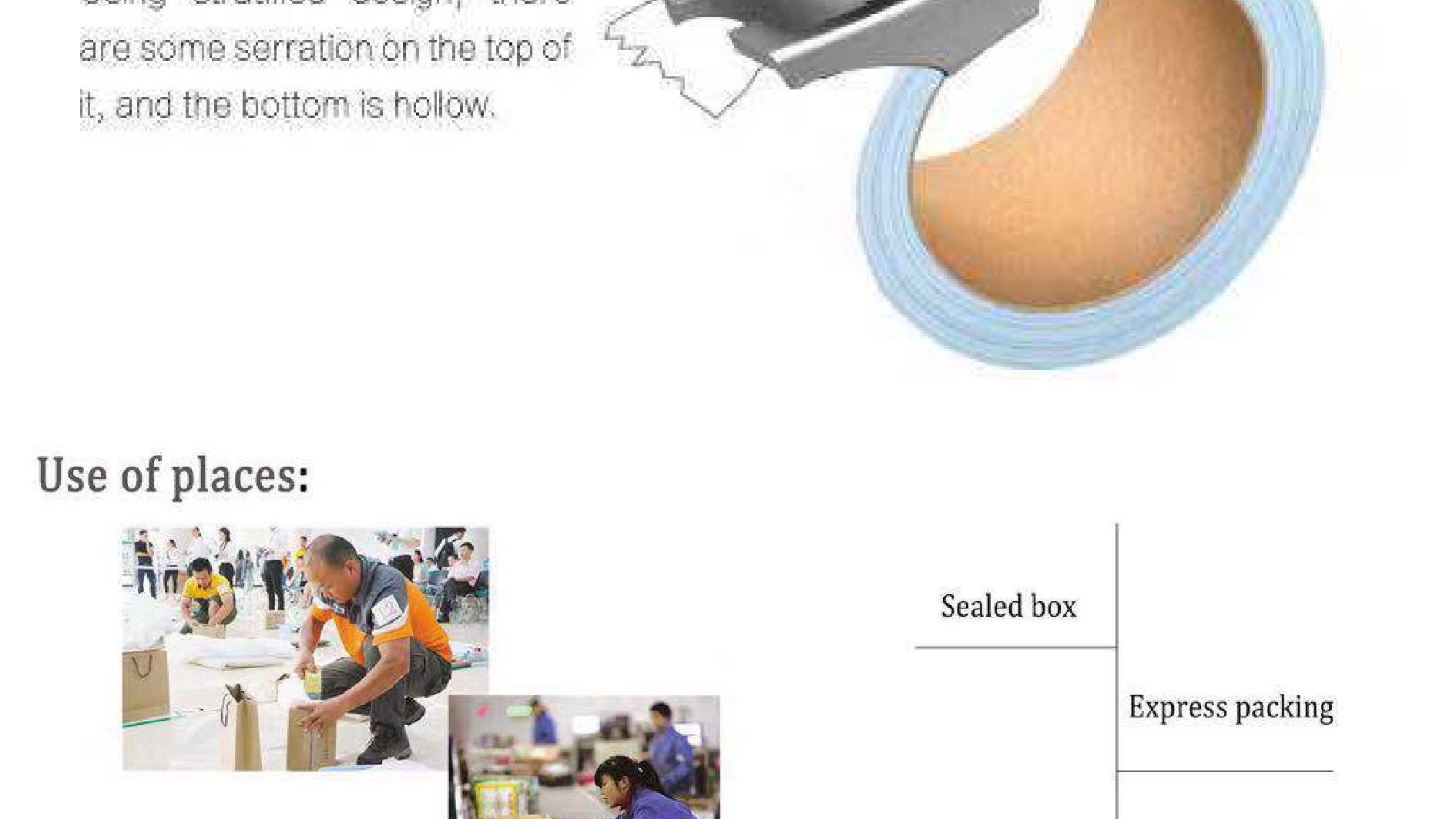 Tape cutting，convenient，Small products，