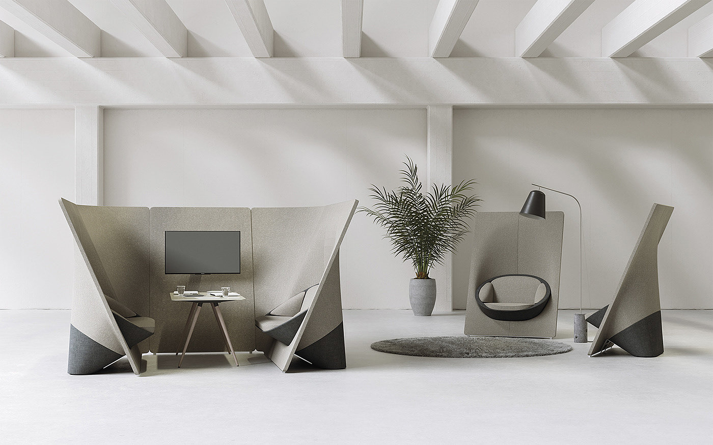 Sound insulation board，chair，Island，