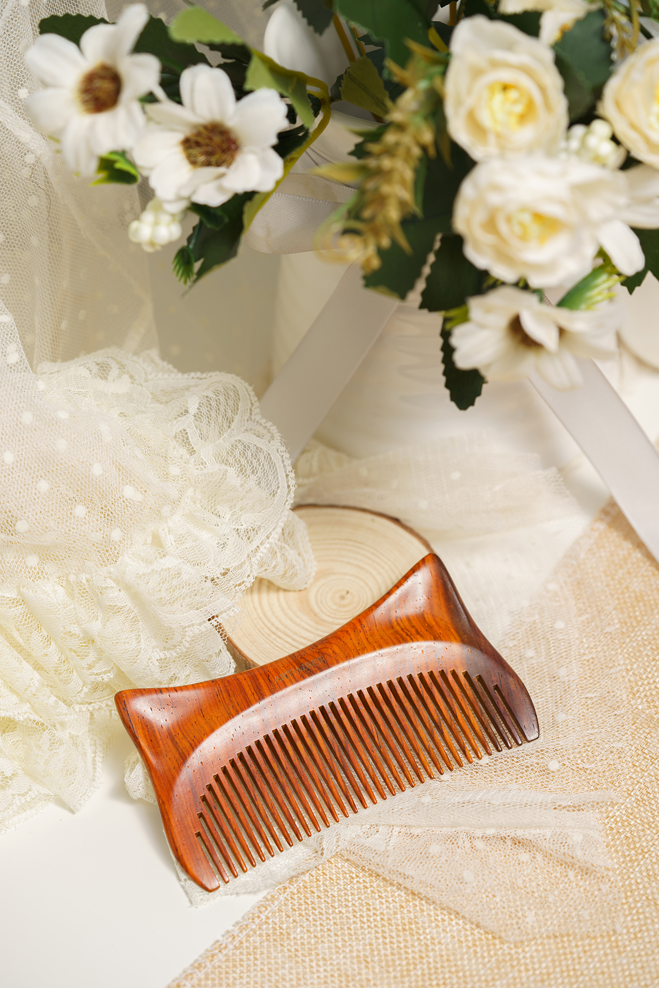 Cultural creation，original，Pet meow comb，Craftsmanship，Mahogany，comb，New Chinese style，National style，