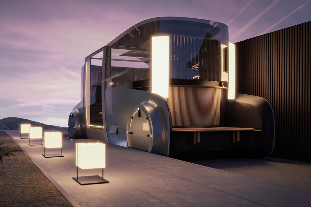 porch，Dormant bin，Means of transport，Campervan，vehicle，