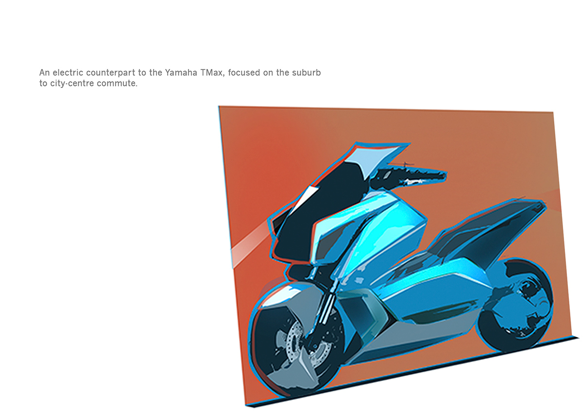 industrial design，Sharp shape，motorcycle，Future technology，