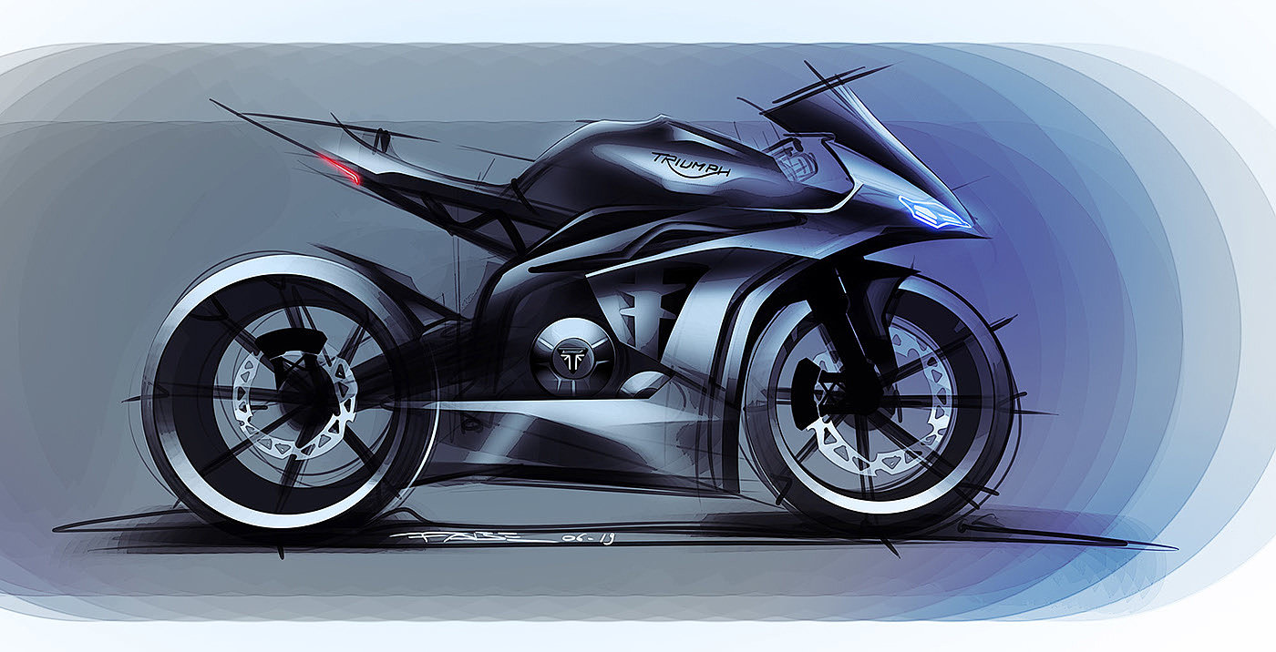 Electric，Ubee ，Hand drawn，motorcycle，Daytona，