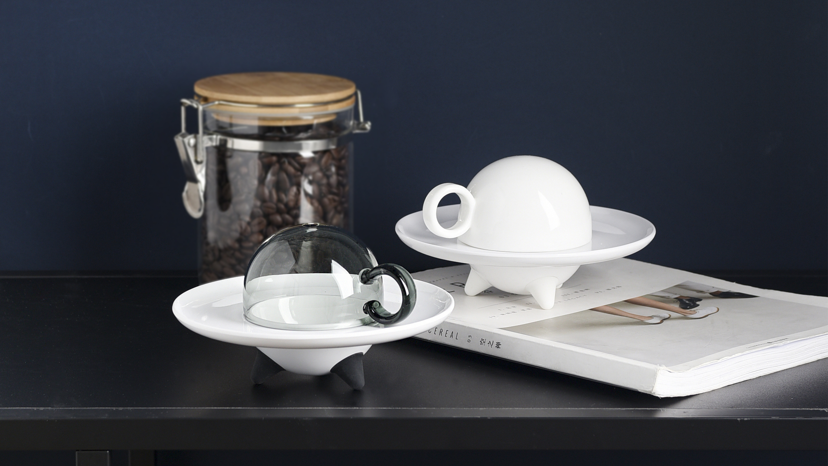 tea set，Coffee，Space，space flight，Wandering the earth，ufo，ball，