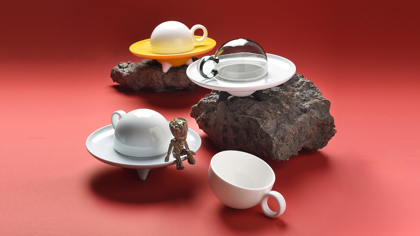 tea set，Coffee，Space，space flight，Wandering the earth，ufo，ball，