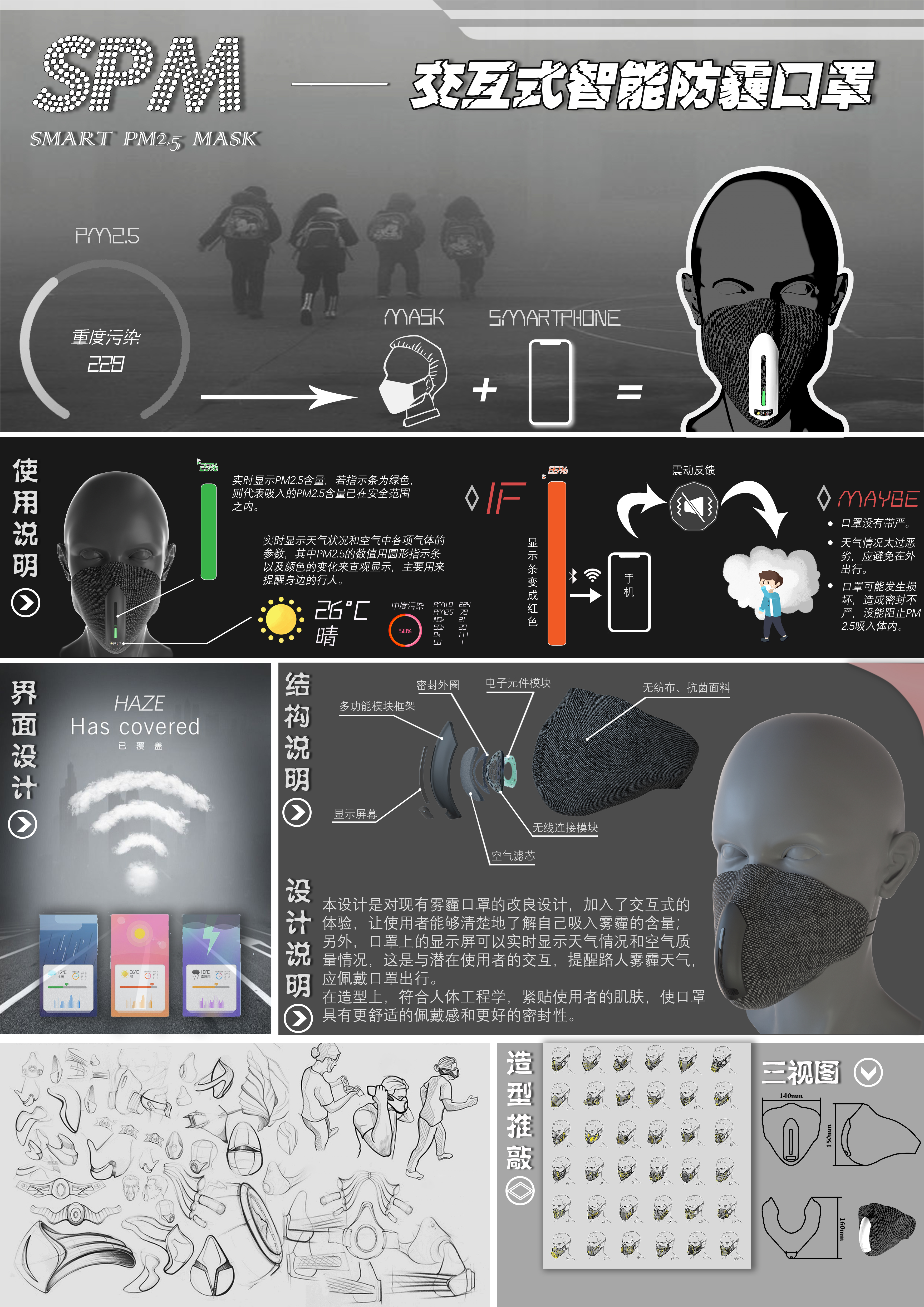 Anti haze mask，Outdoor sports，Mask，healthy，interactive，Intelligent device，pm2.5，environment protection，
