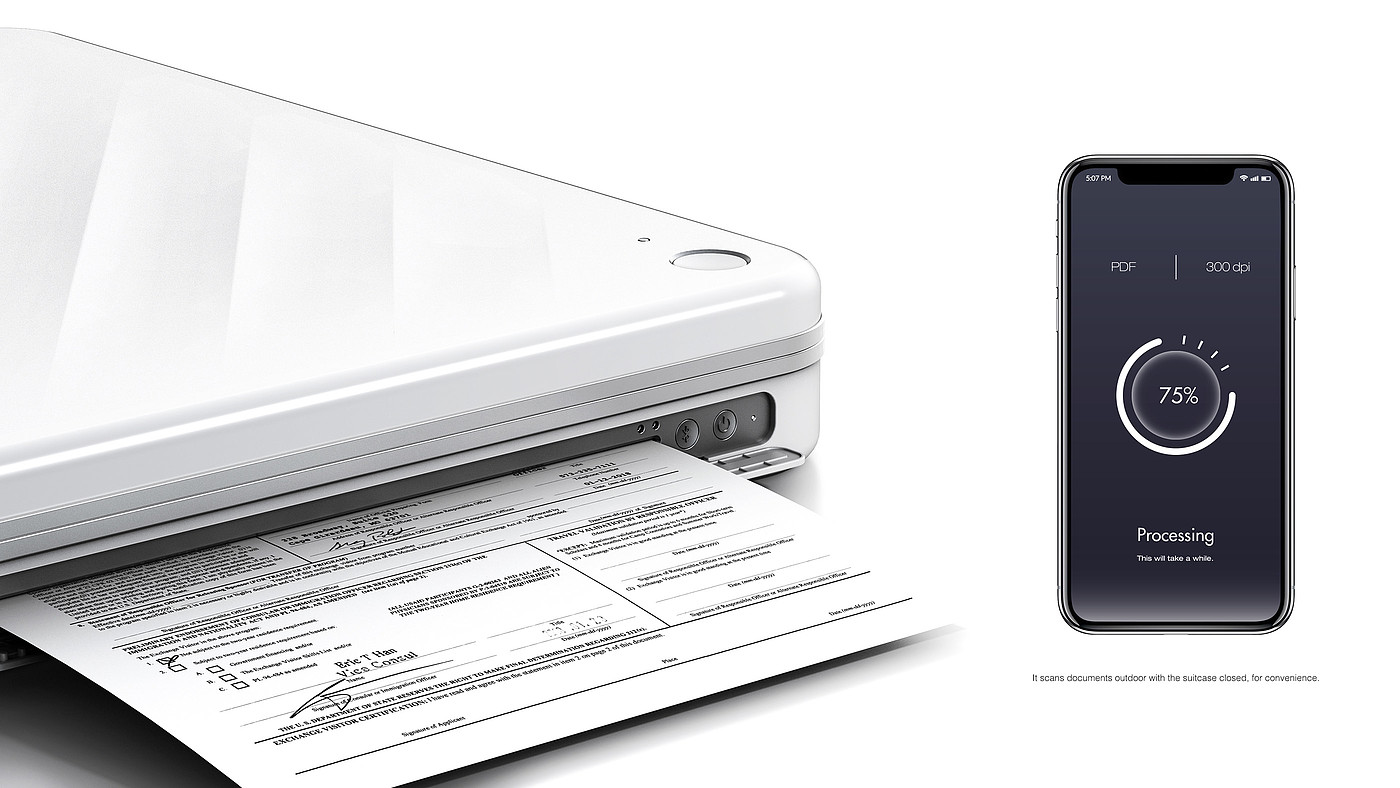 white，Smart briefcase，Smart Business Case，
