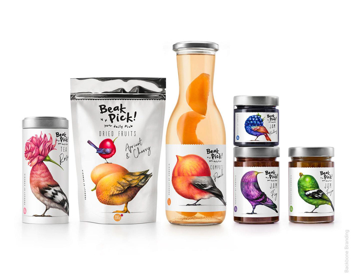 Beak Pick，food，packing design，