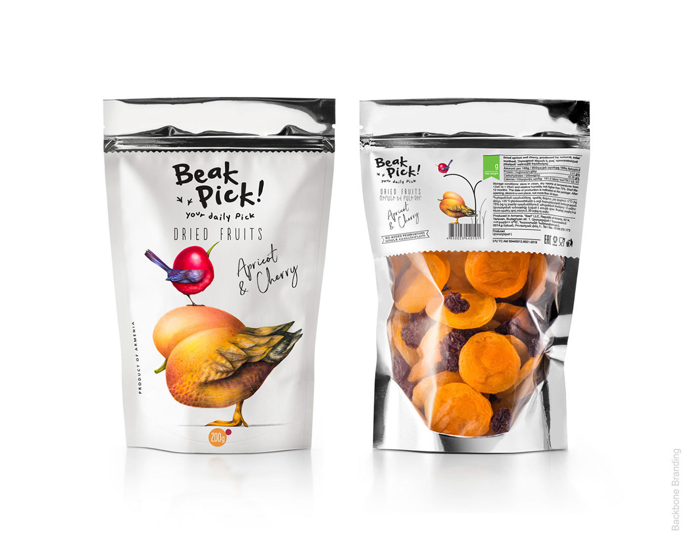 Beak Pick，food，packing design，