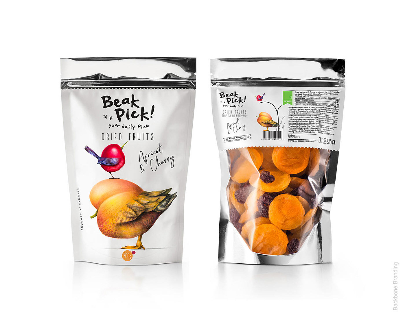 Beak Pick，food，packing design，