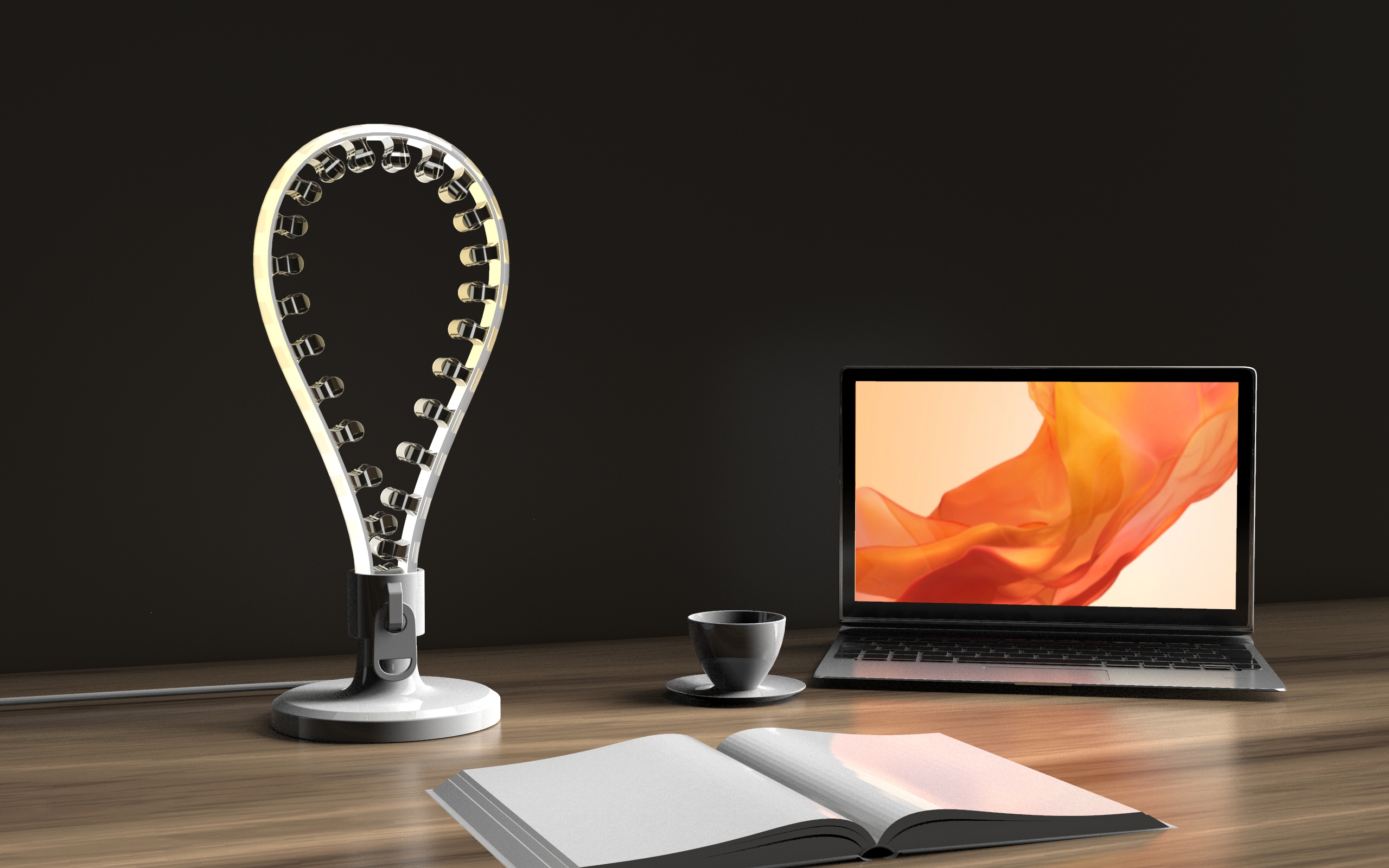 Lamp design，Creative design，Zipper application，Home Furnishing lighting，