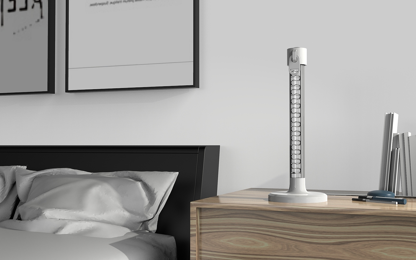 Lamp design，Creative design，Zipper application，Home Furnishing lighting，