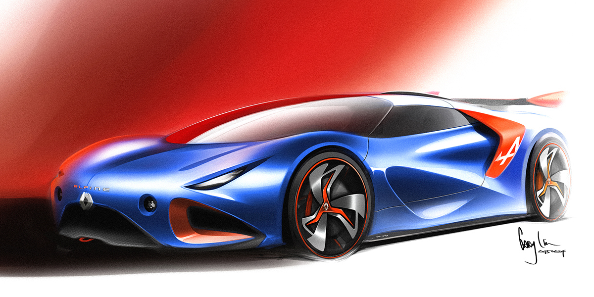 Automatic design，Hand drawn，Render，product design，industrial design，