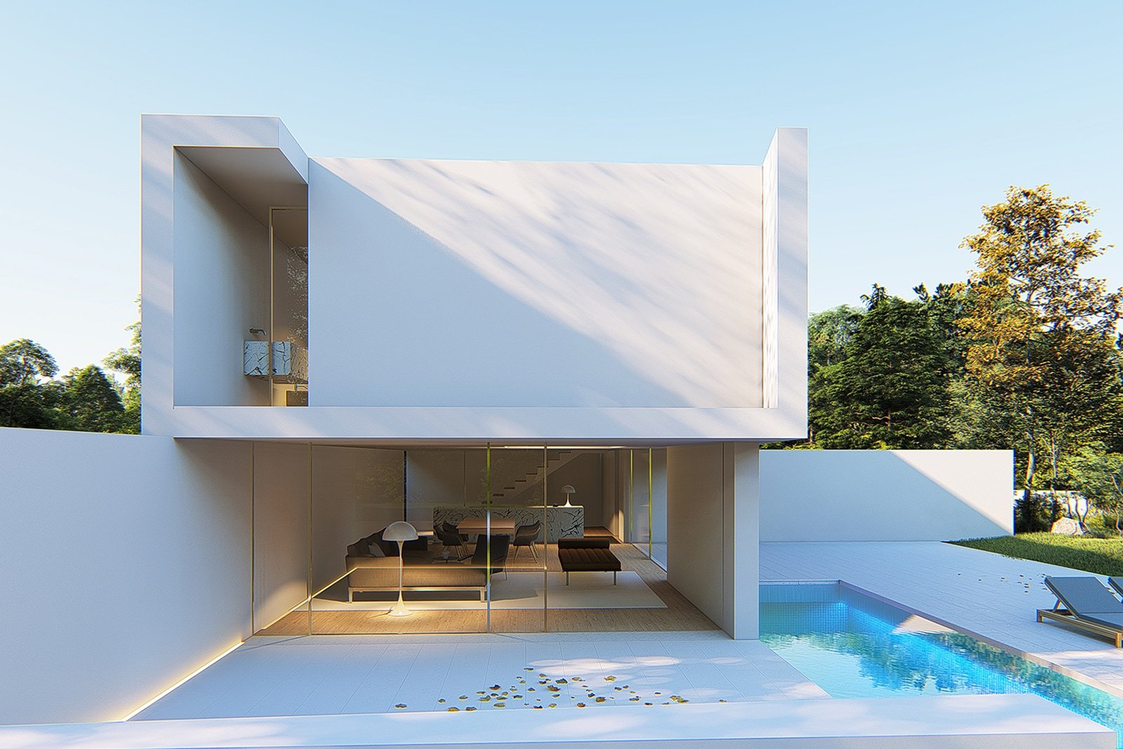 Light and shadow，Family house，Minimalism，Bruna House，