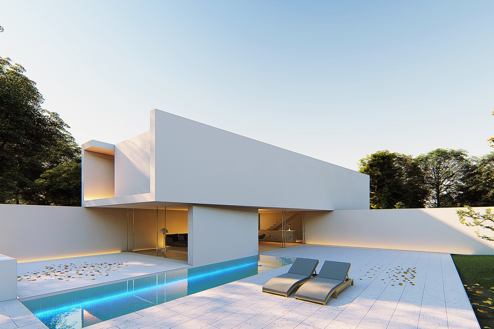 Light and shadow，Family house，Minimalism，Bruna House，