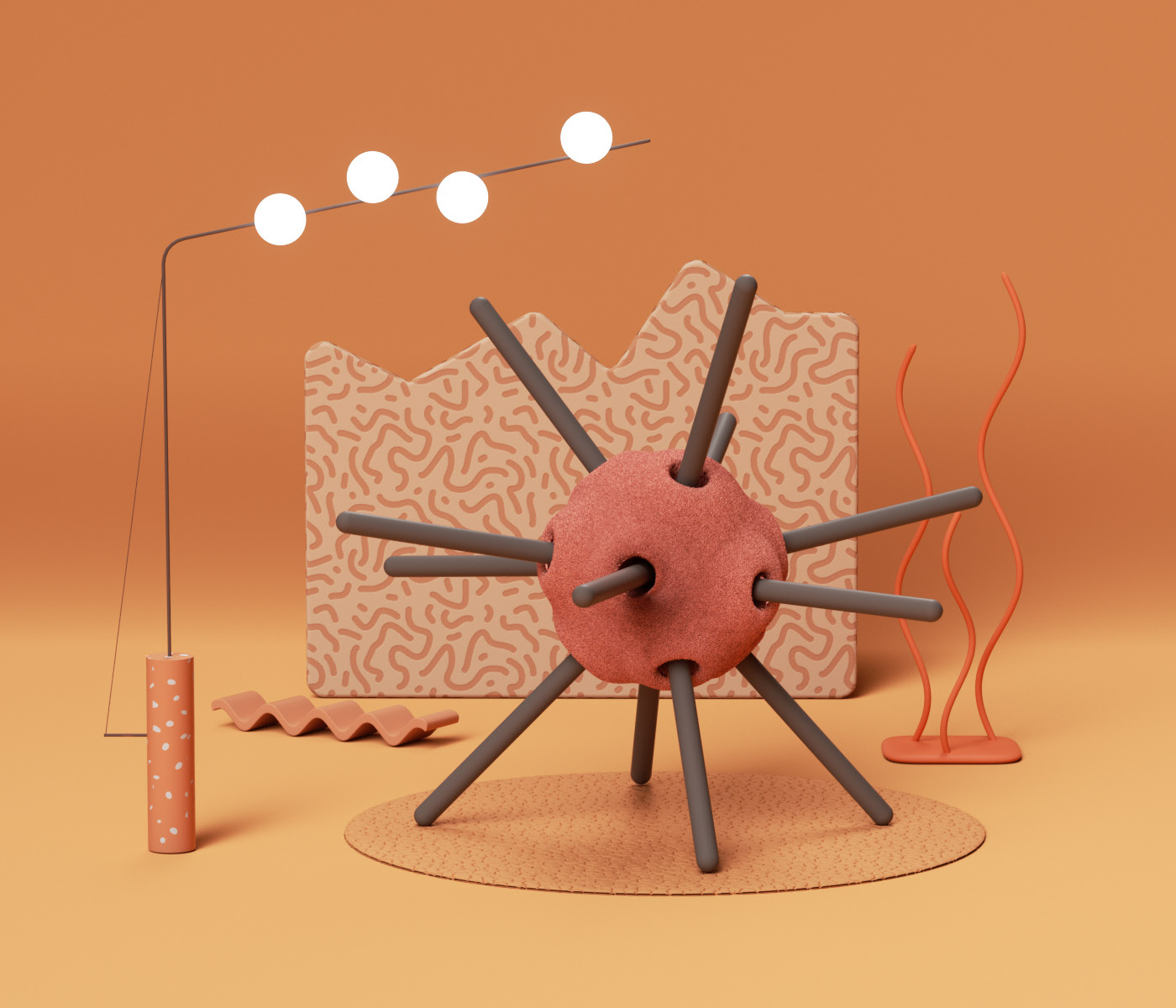 Wild furniture，furniture，bionics，Role design，