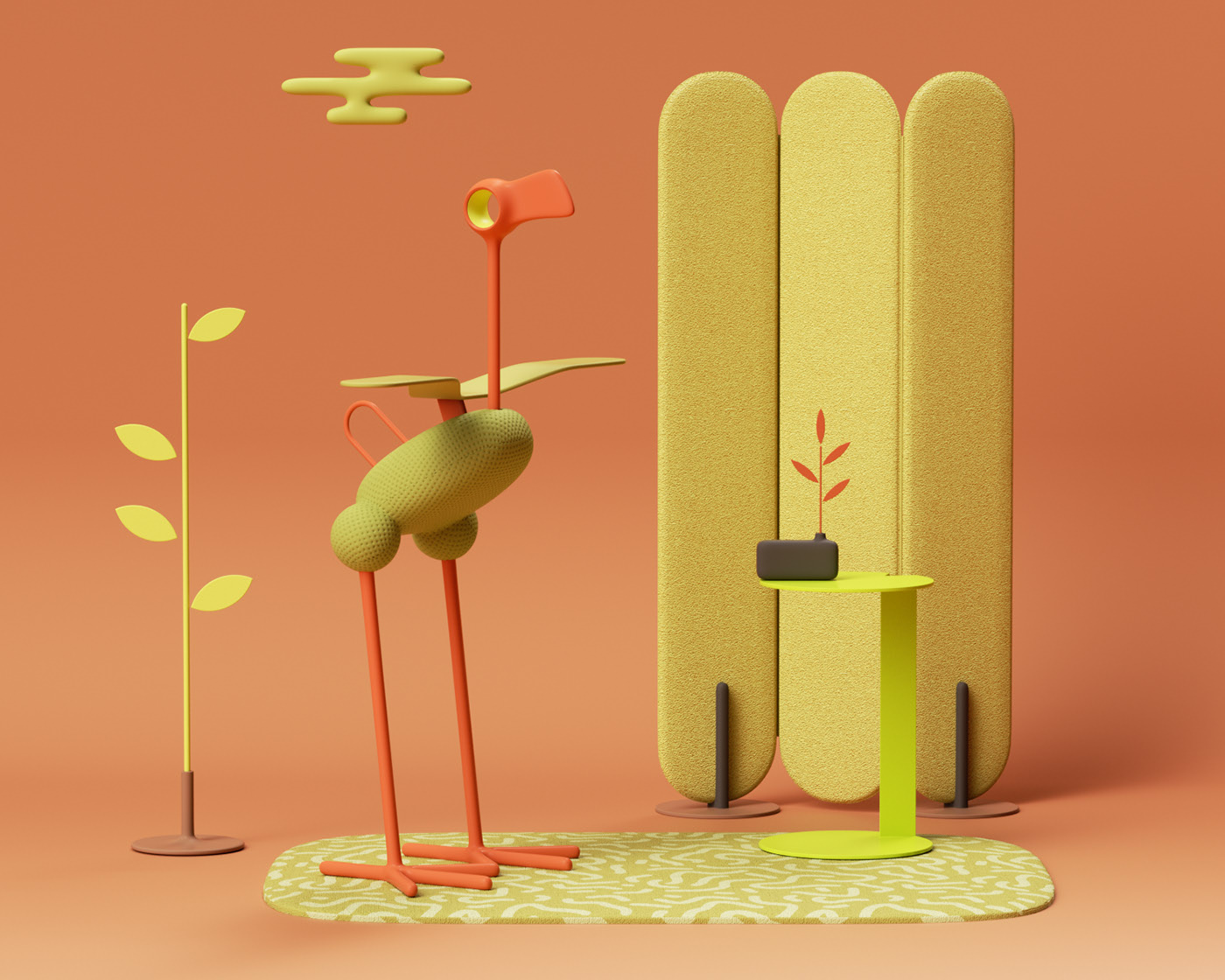 wild furniture,家具,仿生,角色设计