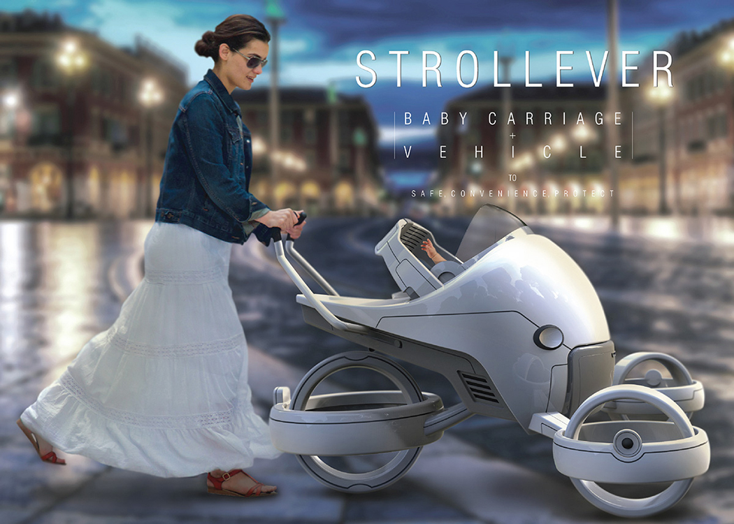 Gyro suspension system，UV resistant glass，security，erect，Hubless wheel，