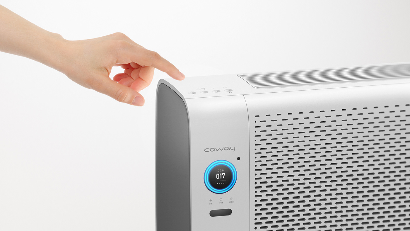 coway，Double air filter，white，