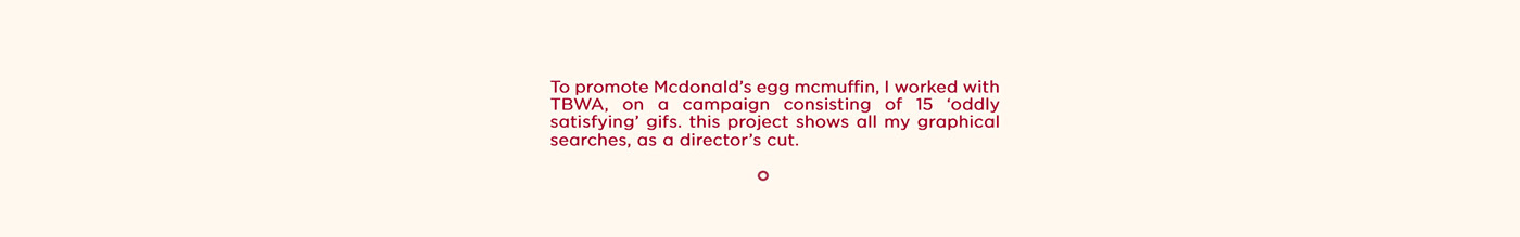 Cartoon design，Movie clips ，Egg McMuffin，