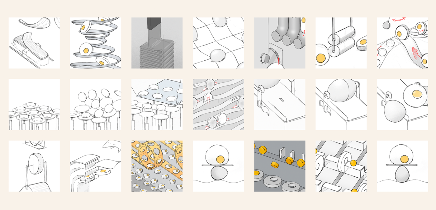 Cartoon design，Movie clips ，Egg McMuffin，