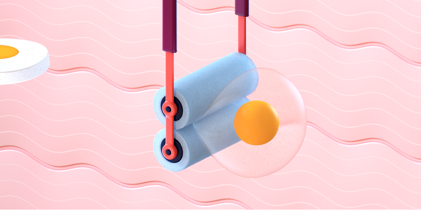 Cartoon design，Movie clips ，Egg McMuffin，