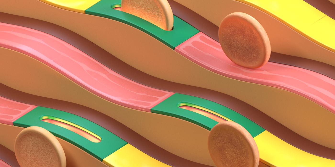 Cartoon design，Movie clips ，Egg McMuffin，