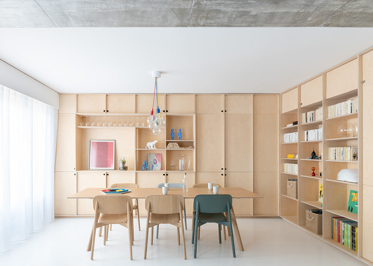 木质，室内设计，Sacha公寓，