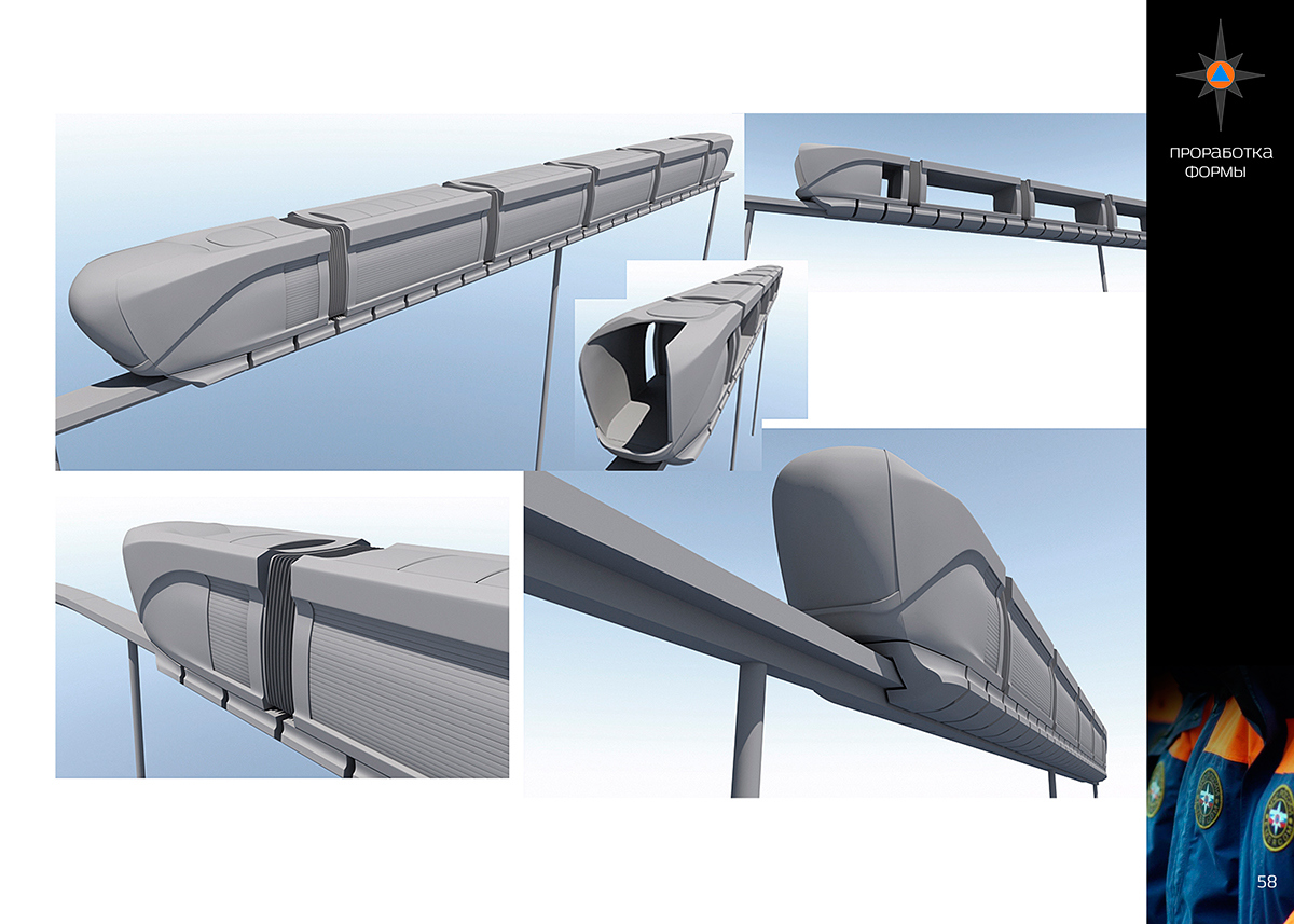 Future traffic，Transportation，train，Monorail car，
