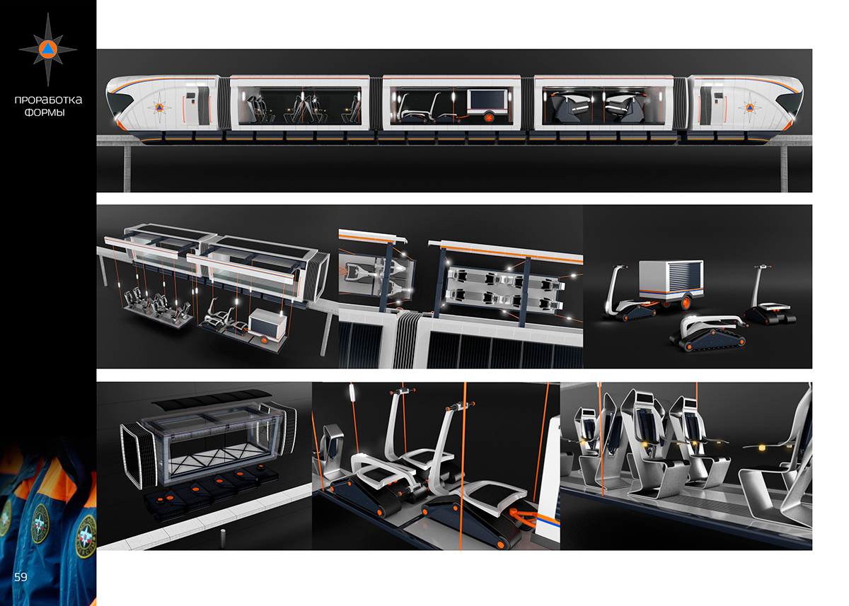 Future traffic，Transportation，train，Monorail car，