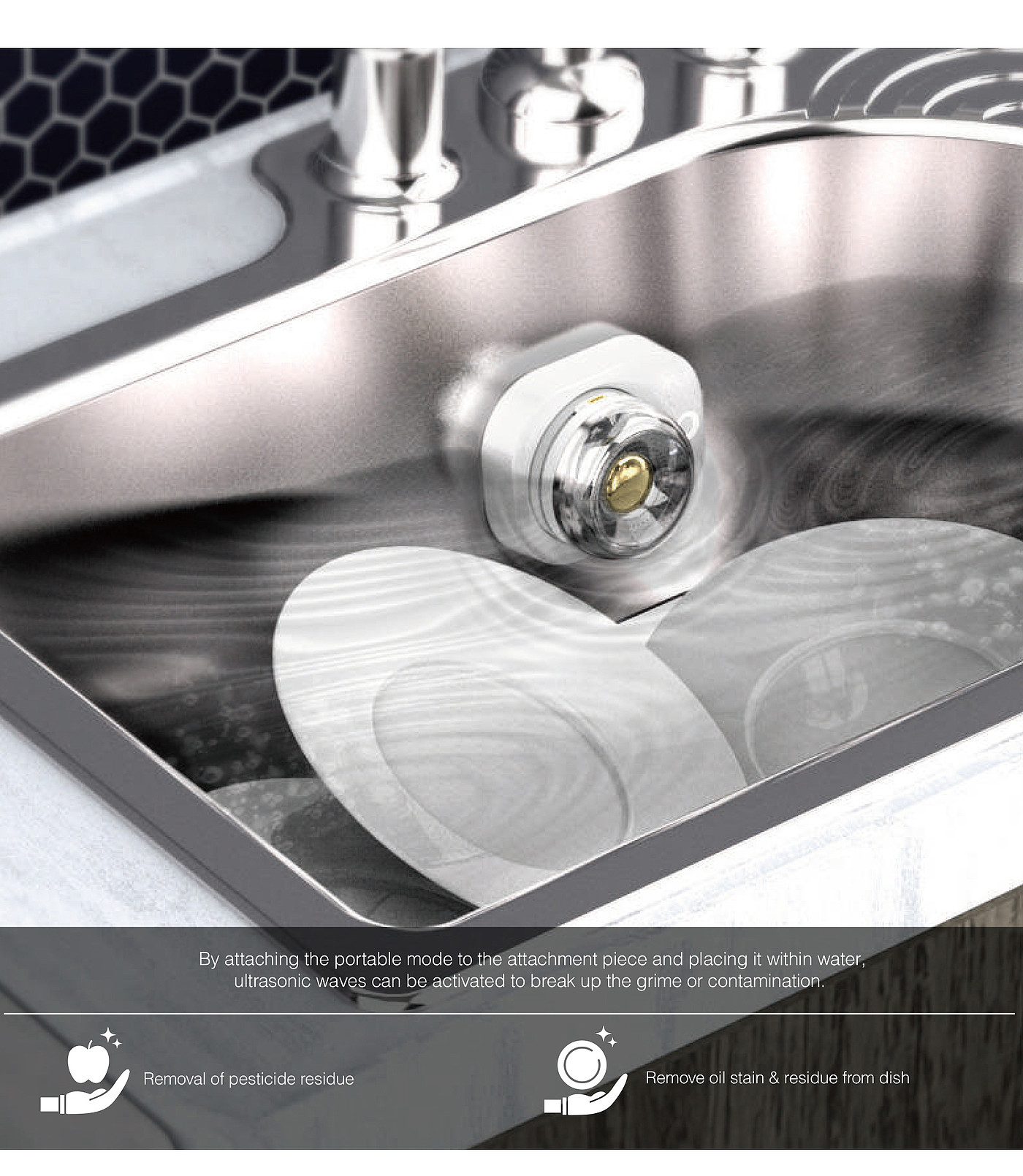 originality，Rotation design，Ultrasound，Cleaner，