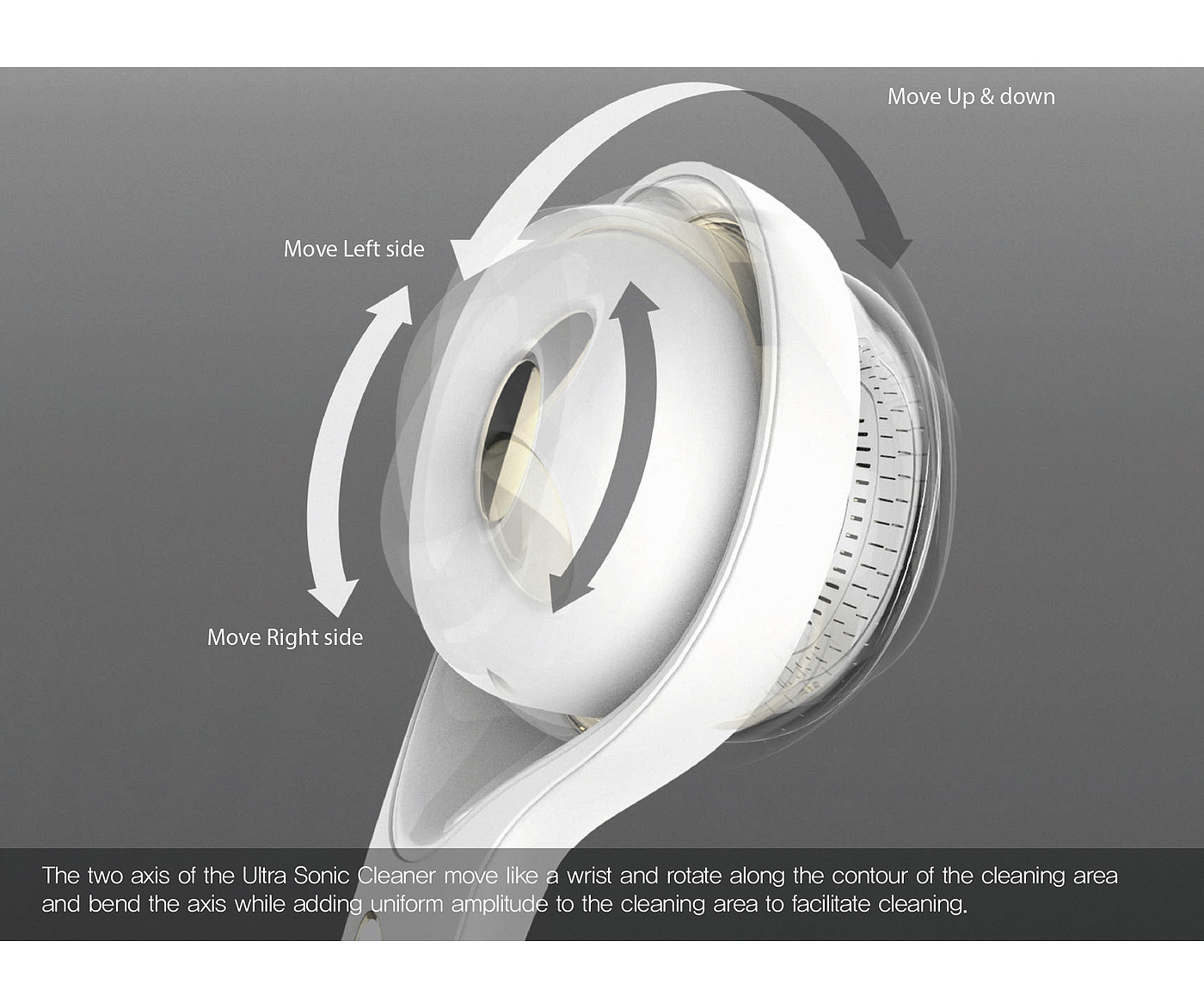 创意，旋转设计，超音波，清洁器，