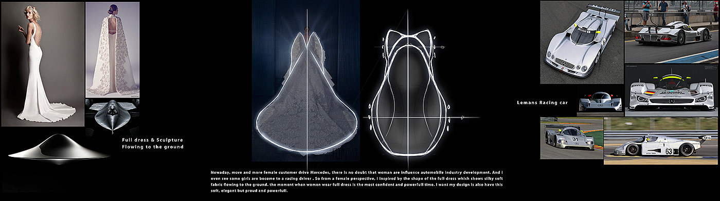 Hand drawn，conceptual design，mercedes，