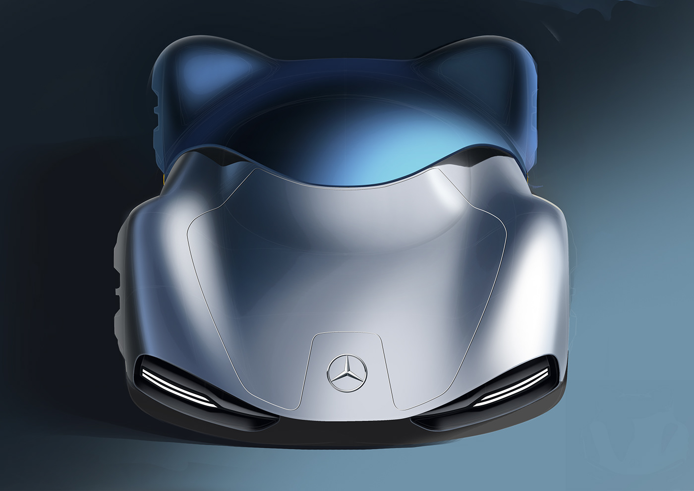 Hand drawn，conceptual design，mercedes，