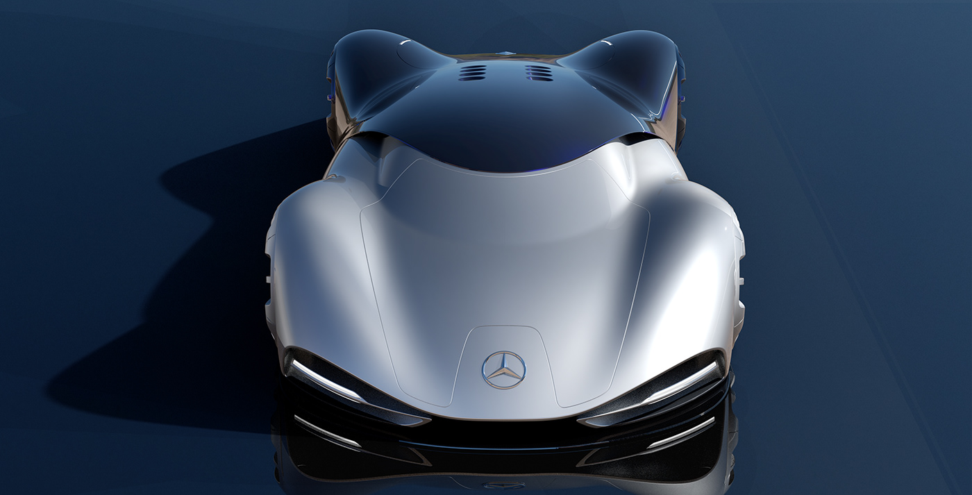 Hand drawn，conceptual design，mercedes，