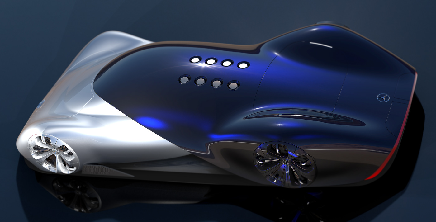 Hand drawn，conceptual design，mercedes，