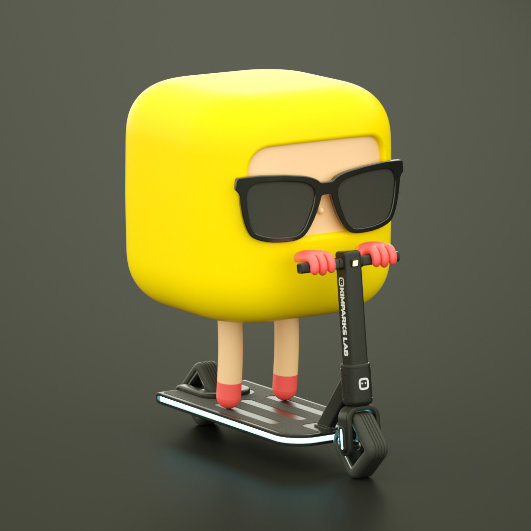 KIMPARKS LAB，Scooter，black，