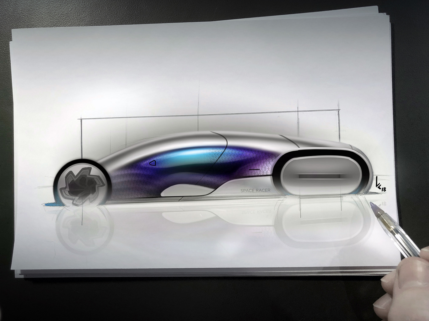 Hand drawn，vehicle，