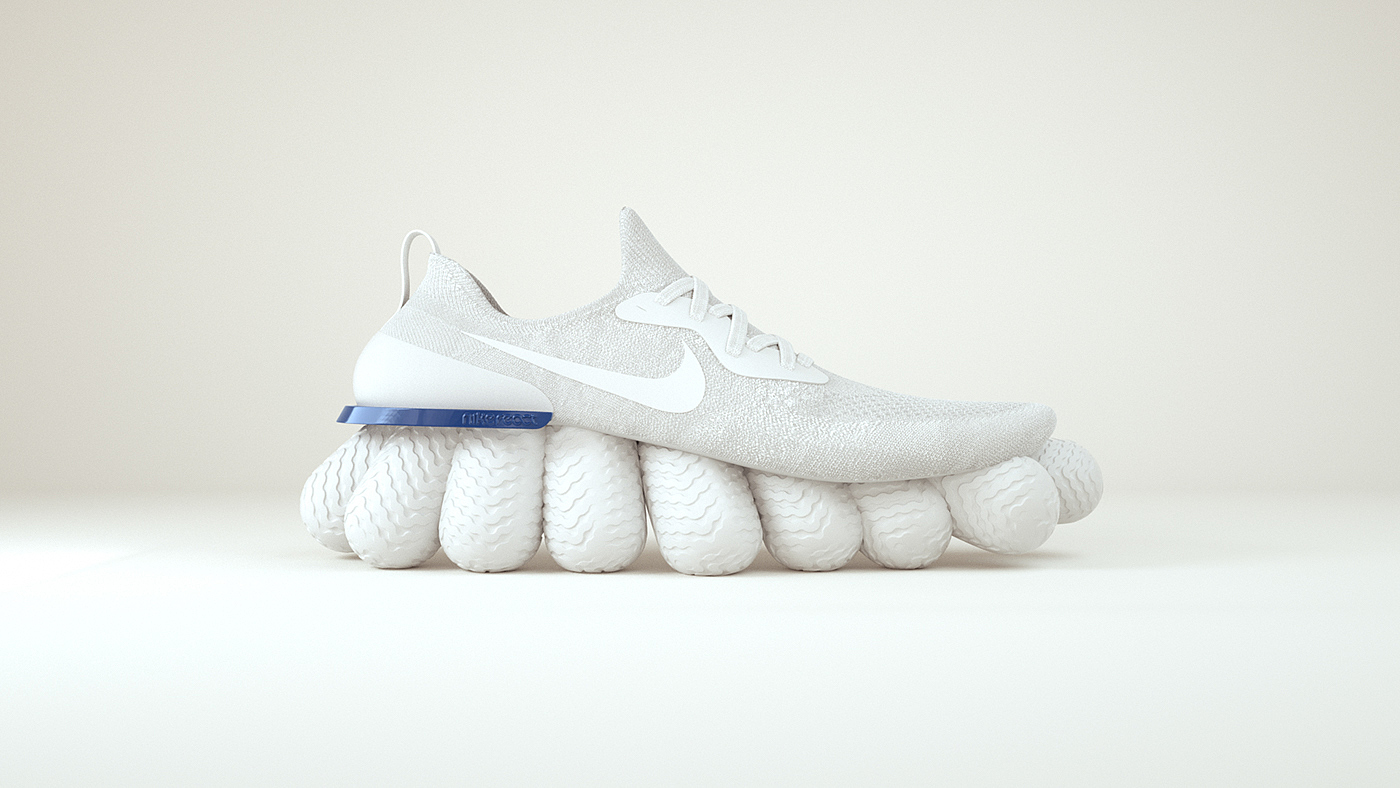 Advertising design，sneakers，Nike Epic React，