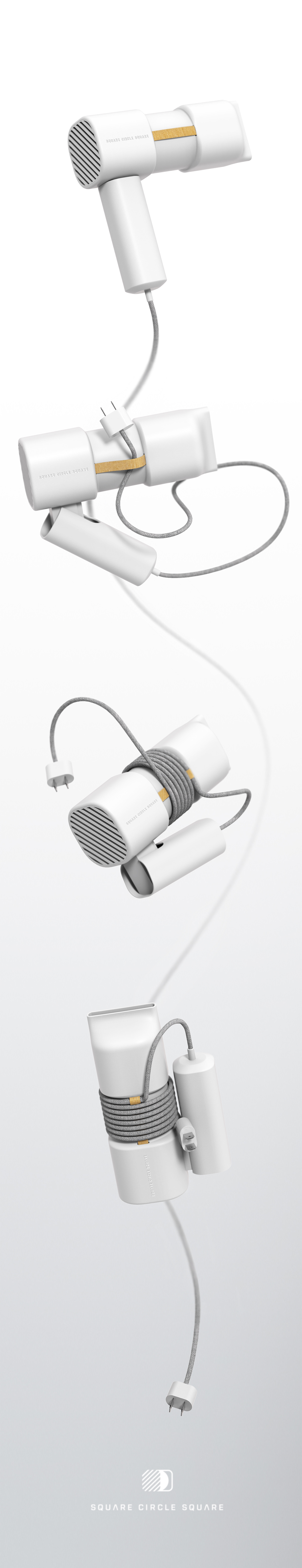 Minimalist，hair drier，SQUARE CIRCLE，