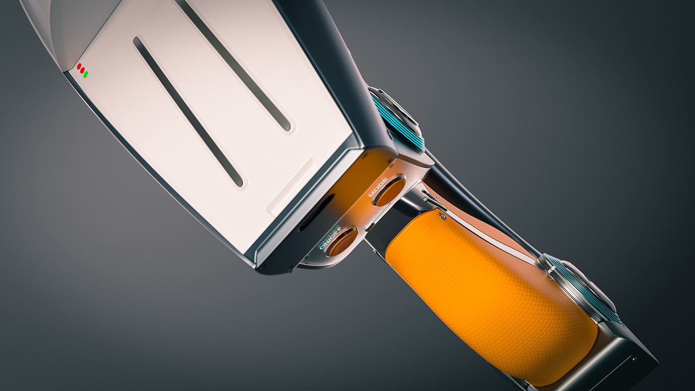 3D rendering，Pistol design，Sci-Fi Pistol，