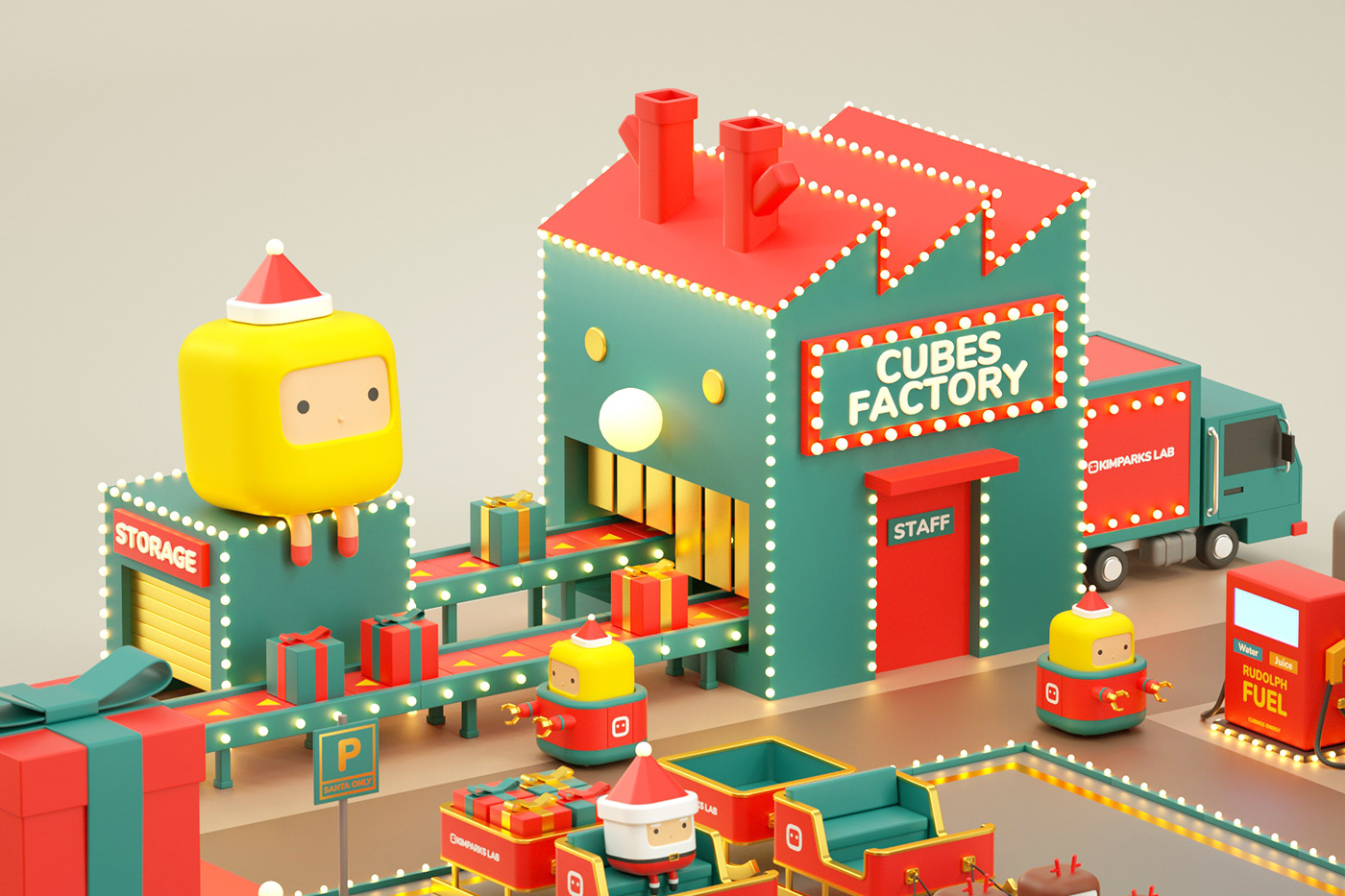 Exhibition hall design，Cartoon design，KIMPARKS LAB，