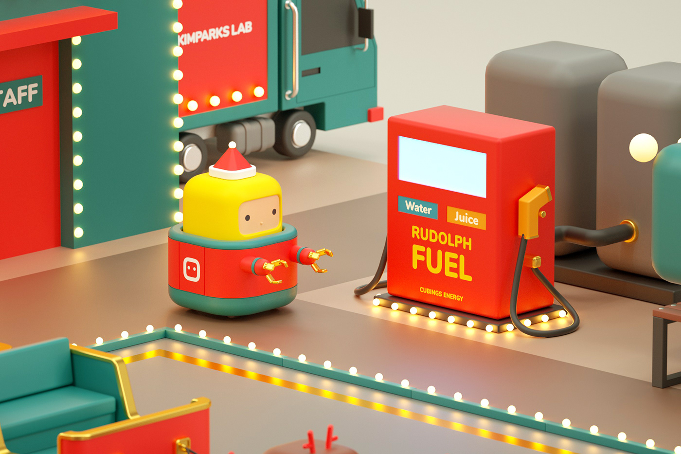 Exhibition hall design，Cartoon design，KIMPARKS LAB，