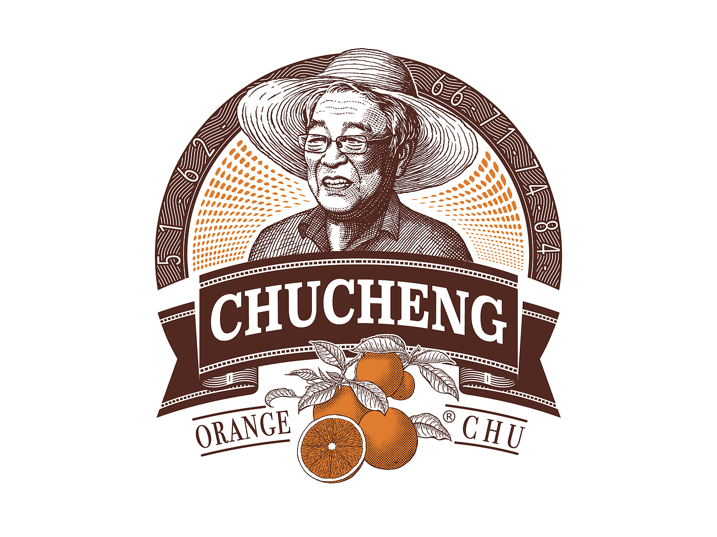 Chu orange，Fruit packaging，Orange packaging，Brand design，Pan Hu packaging design，