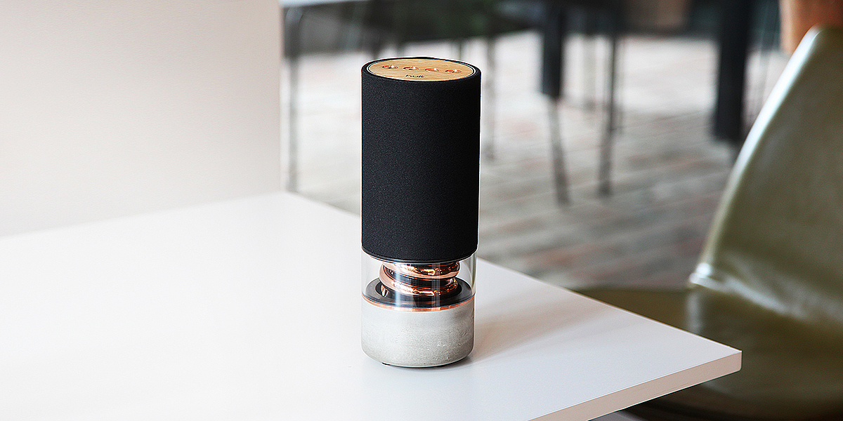 woodiness，Concrete base，building material，speaker，Bluetooth Speaker ，