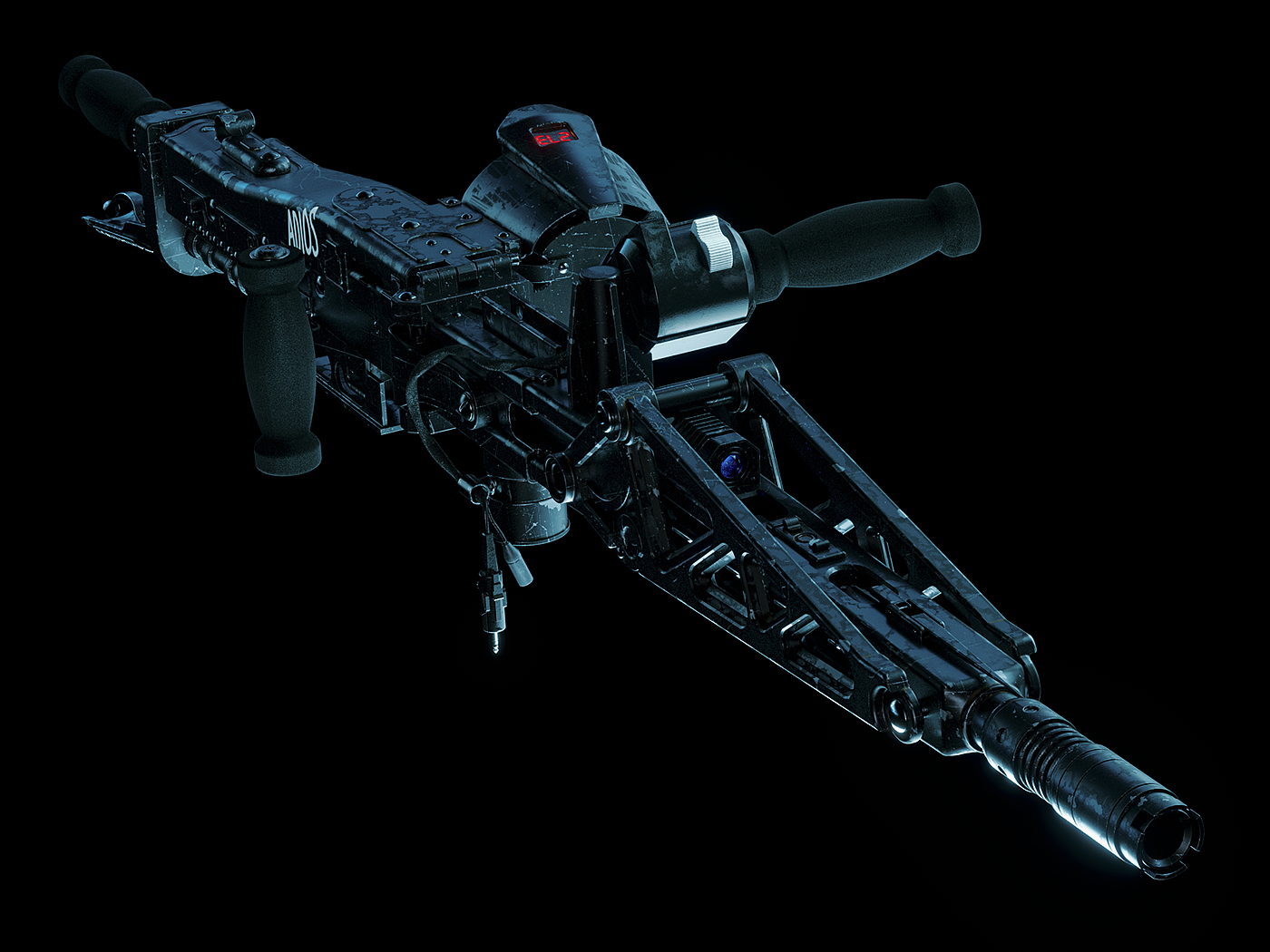 Alien M56 smart gun，arms，firearms，