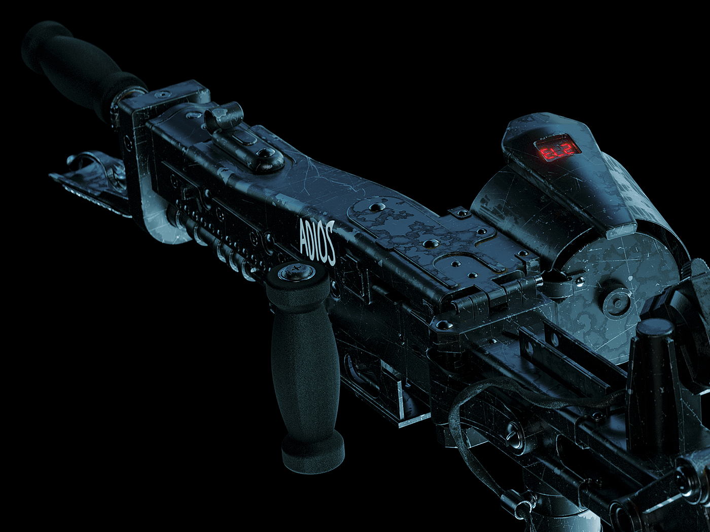 Alien M56 smart gun，arms，firearms，