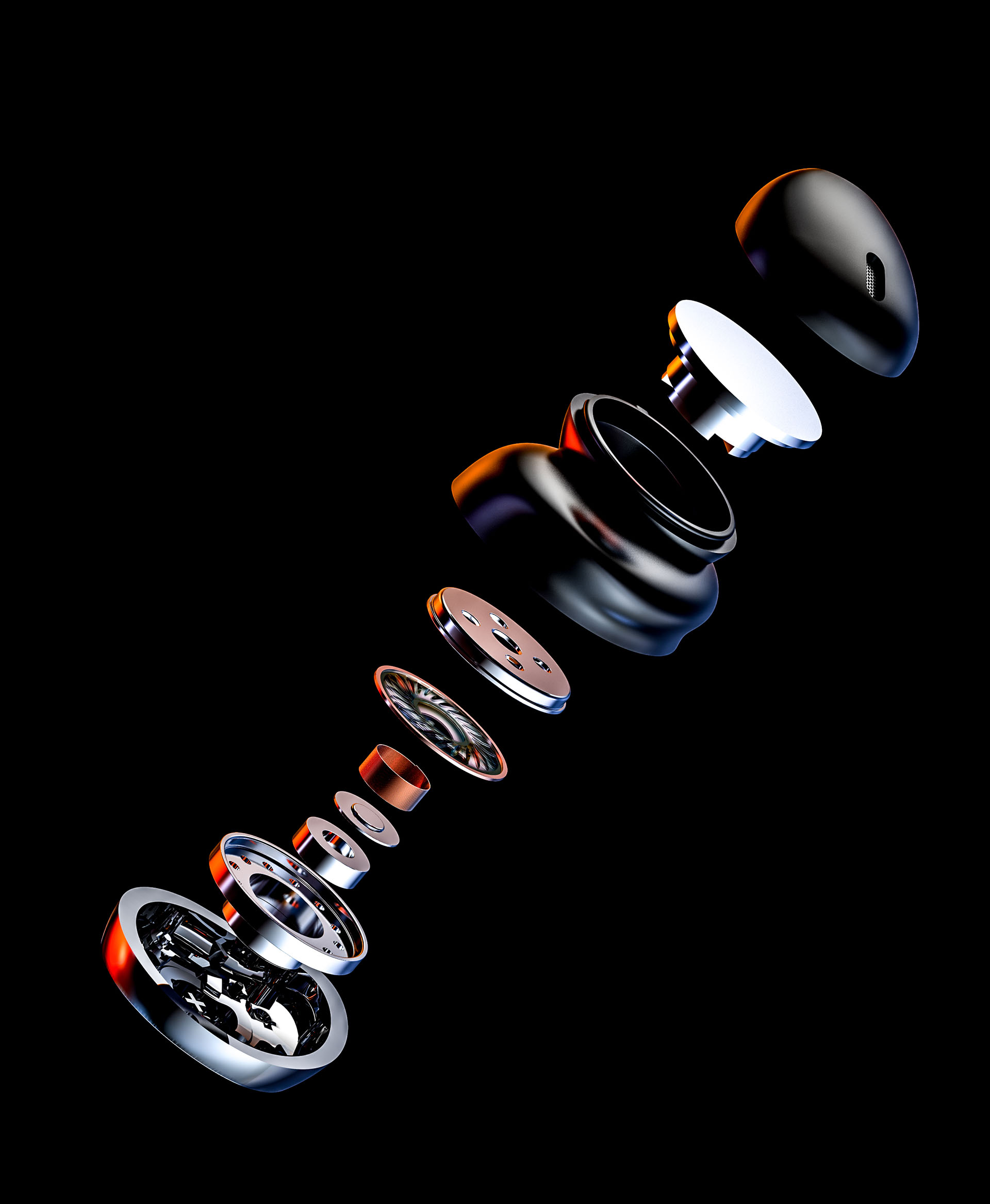 design sketch，keyshot，headset，Rendering，Bluetooth headset，