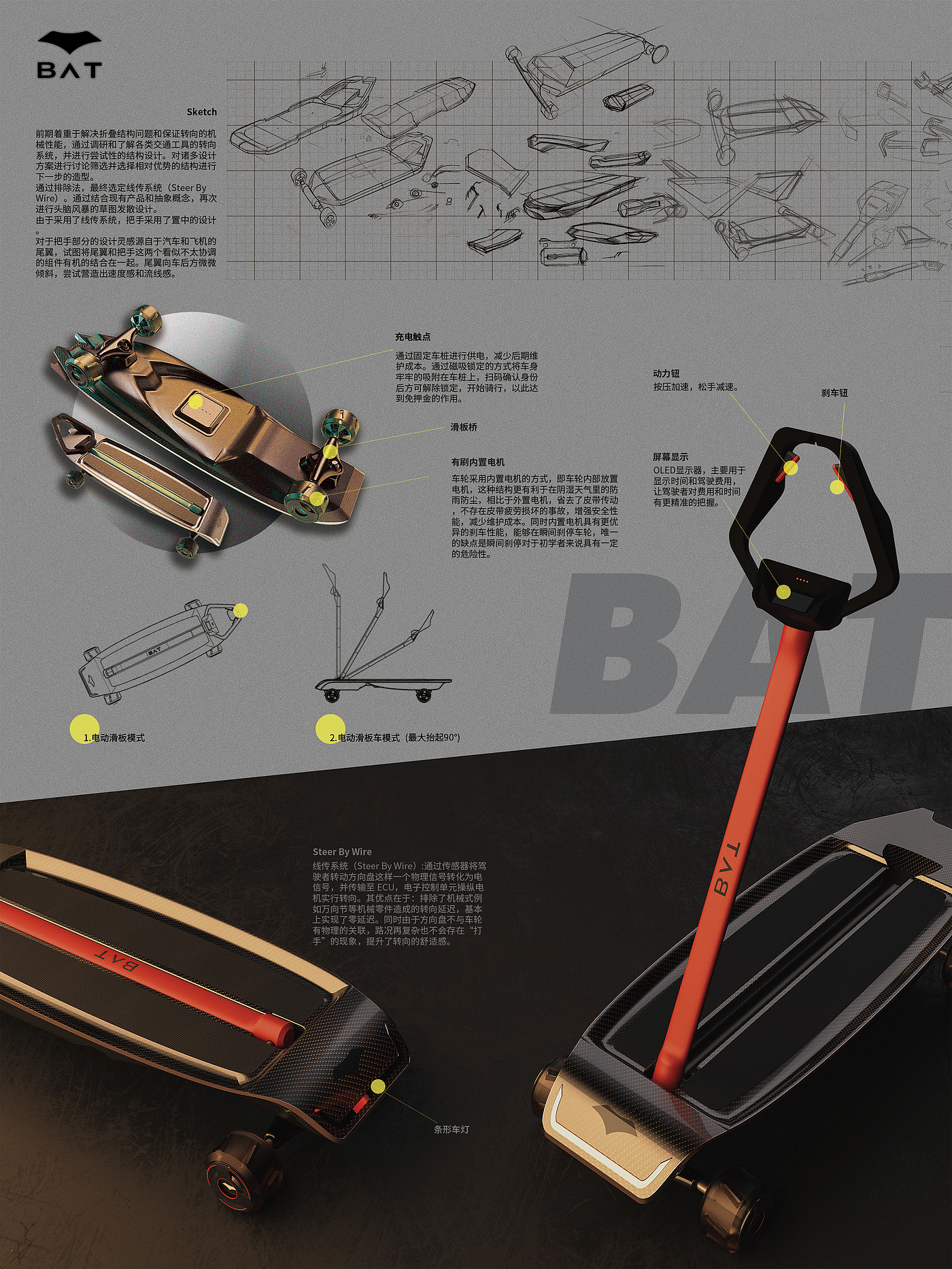 可折叠，Scooter，Skateboard，校园出行，共享交通工具，滑板车，交通工具，电动滑板，