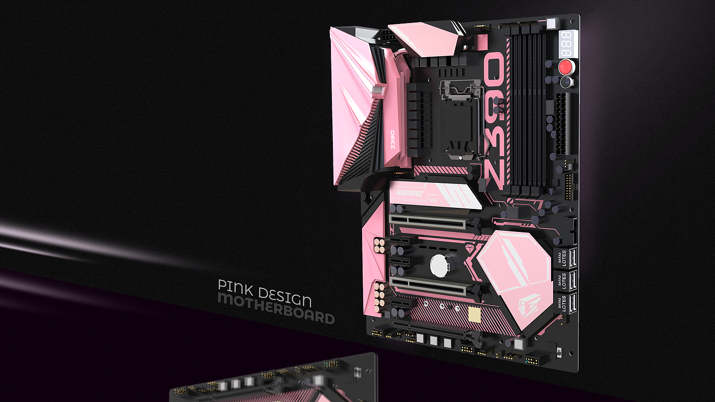 Computer motherboard，Pink theme，The trend of computer industry，